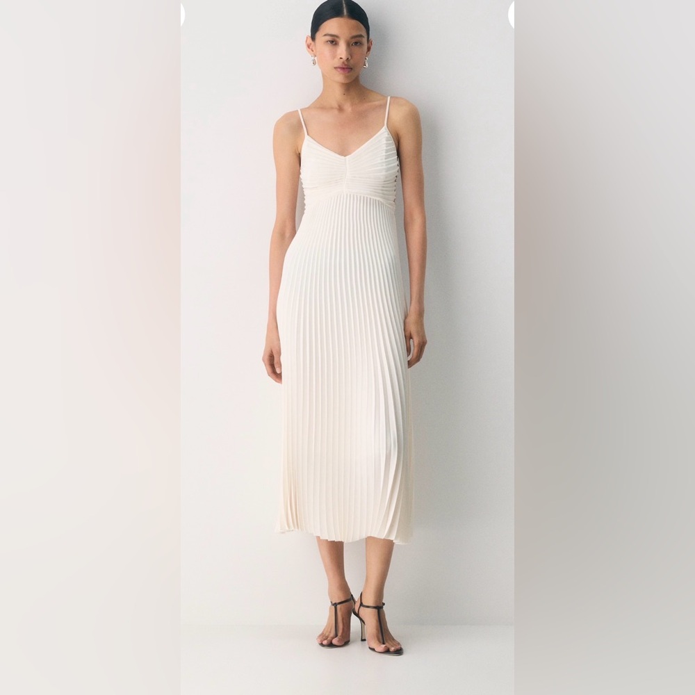 Aritzia babaton celebrate dress matte pearl